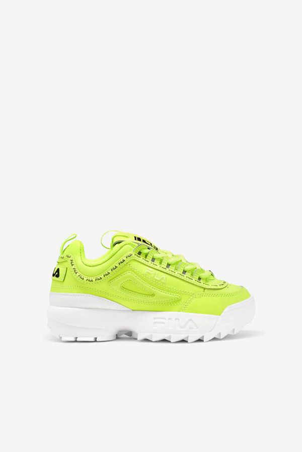 Tênis Fila Rapaz Amarelas/Branco/Pretas - Fila Little Disruptor 2 Repeat Portugal Online,BDJL-30782